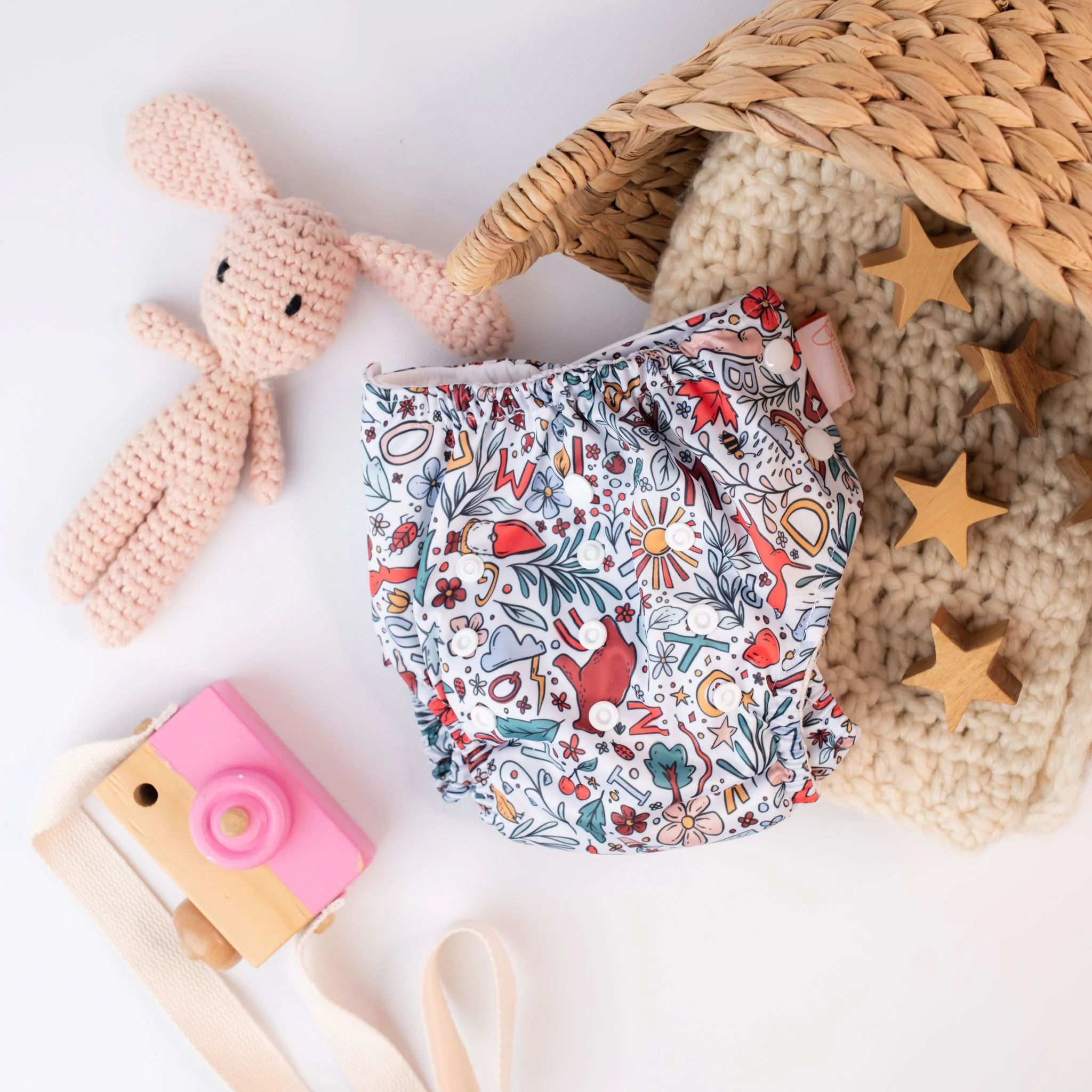 Cloth Pull-Up Nappy V2.0 | Woodland Alphabet - Image 3