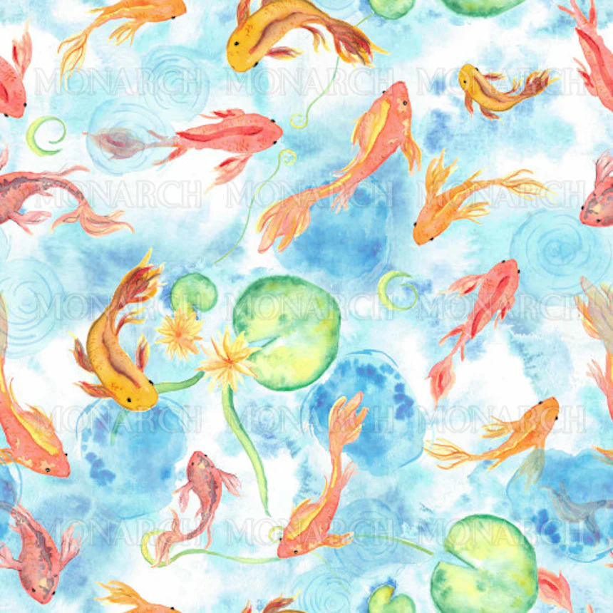 Ultimate Wipeable Cloth Nappy (Deluxe) | Feeling Koi - Image 9